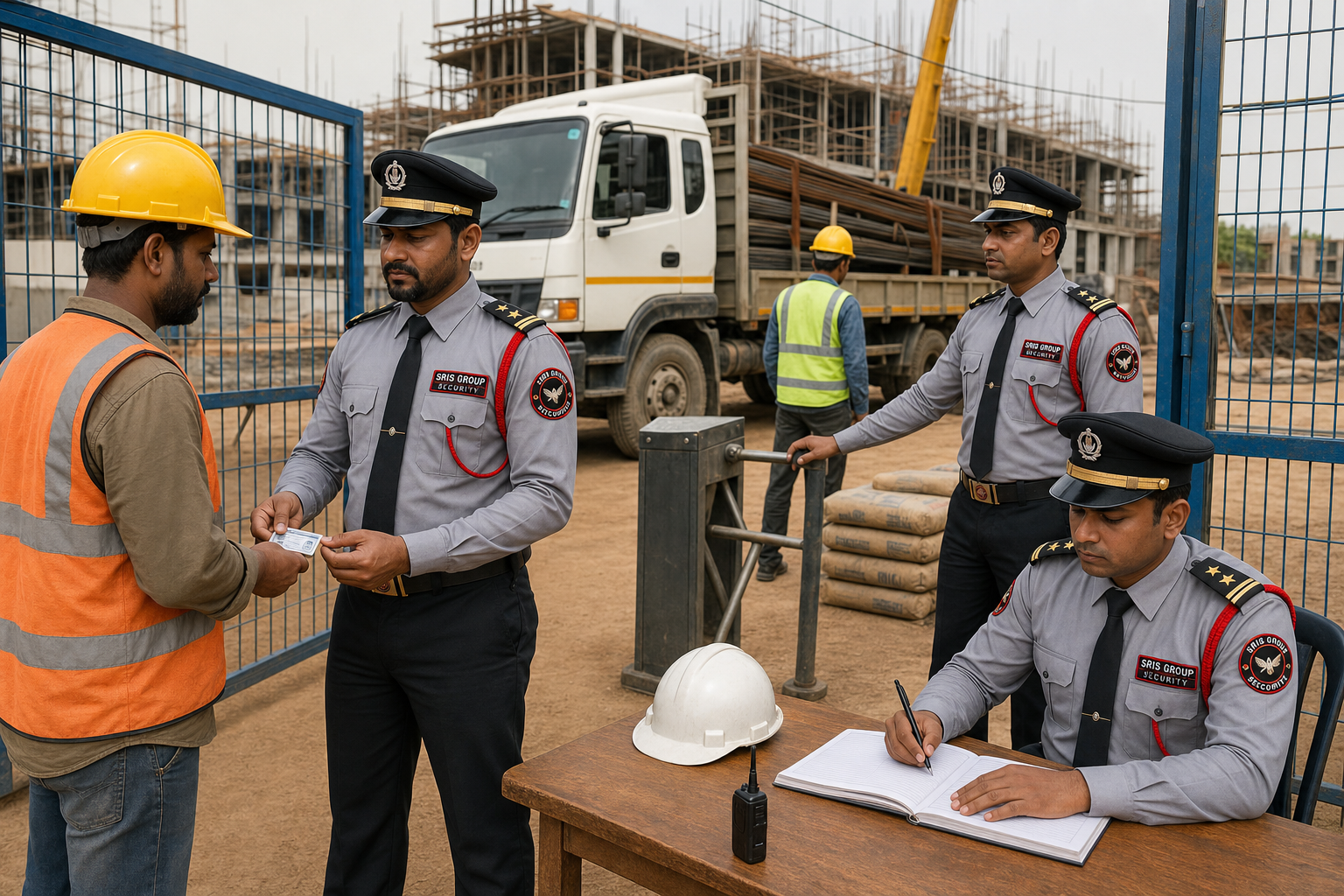 Construction Site Security service by SRIS Group